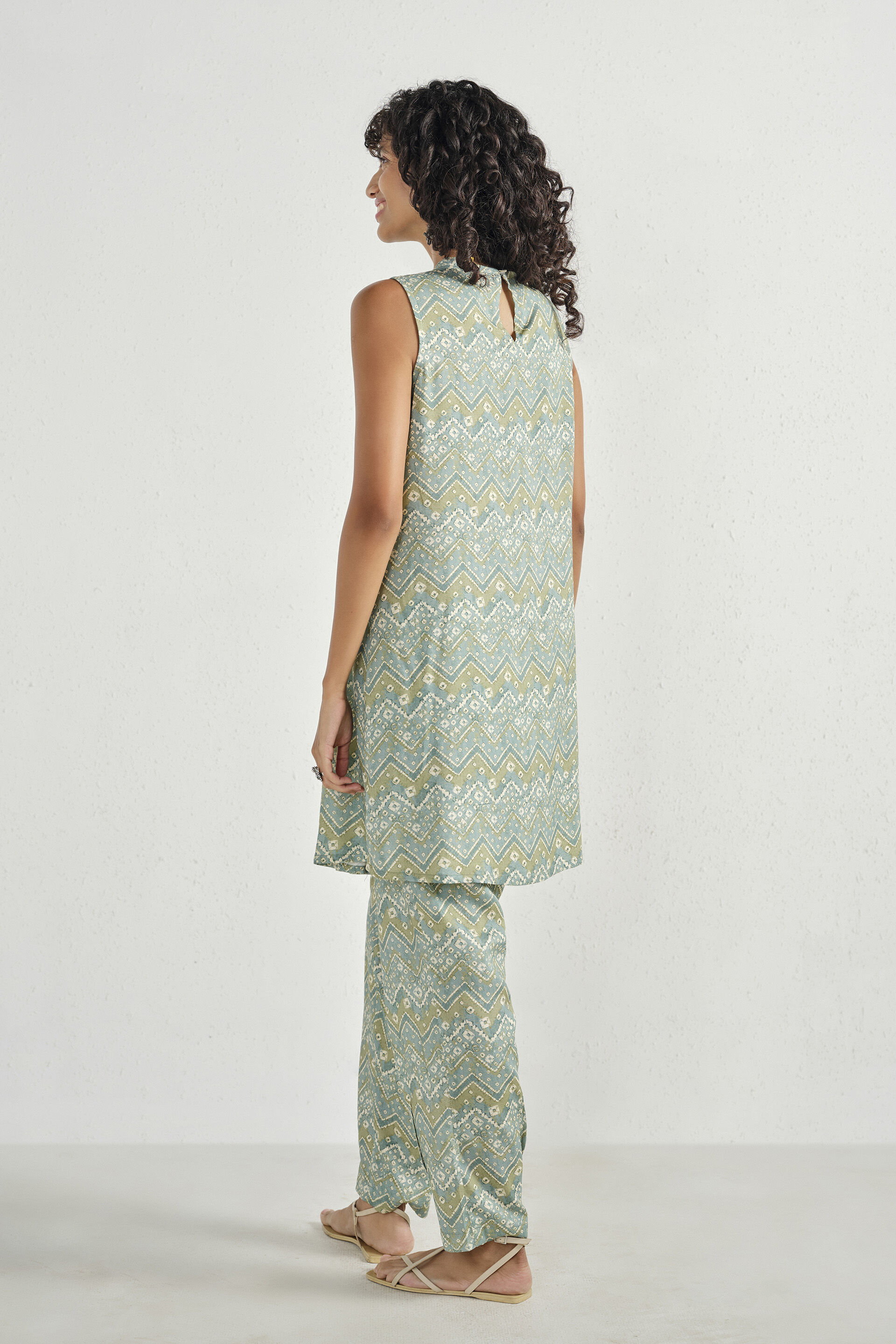 Trisha Teal Kurta Set, Teal, image 5